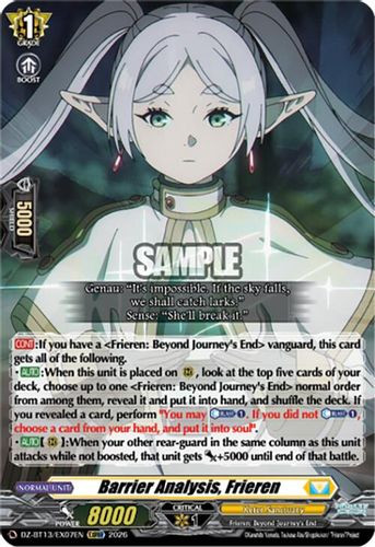 [DZ-BT13/EX07EN](EXRRR) Barrier Analysis, Frieren