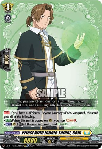 [DZ-BT13/EX08EN](EXRRR) Priest With Innate Talent, Sein