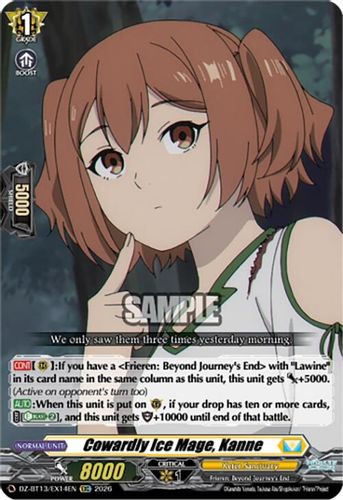 [DZ-BT13/EX14EN](EXC) Cowardly Ice Mage, Kanne