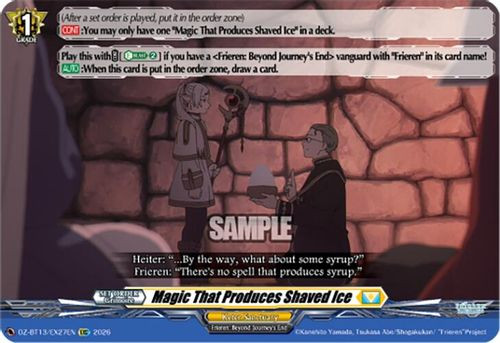 [DZ-BT13/EX27EN](EXC) Magic That Produces Shaved Ice