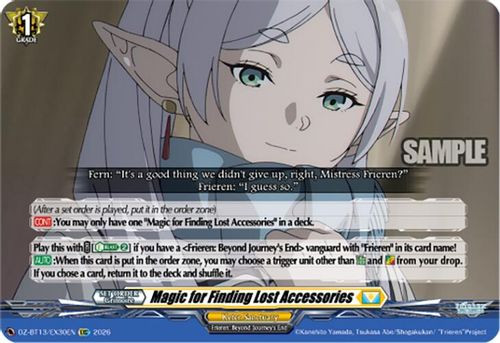 [DZ-BT13/EX30EN](EXC) Magic for Finding Lost Accessories