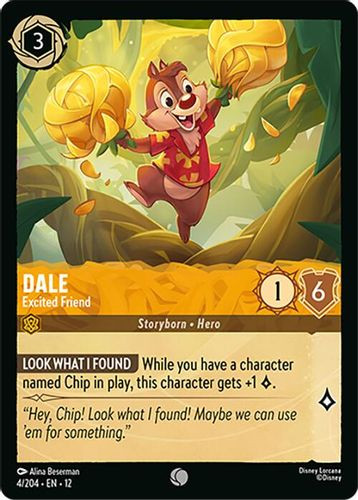 [LOR12-004/204](C) Dale - Excited Friend (Foil)