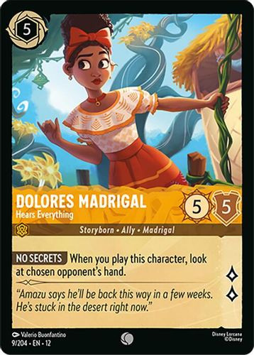 [LOR12-009/204](C) Dolores Madrigal - Hears Everything (Foil)