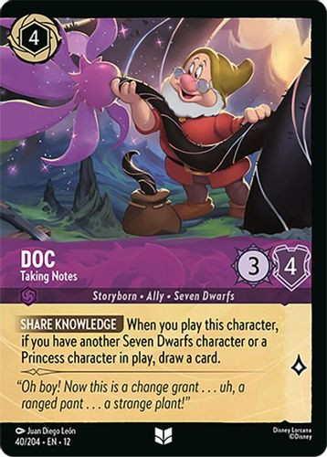 [LOR12-040/204](U) Doc - Taking Notes (Foil)