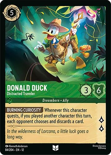 [LOR12-084/204](U) Donald Duck - Distracted Traveler (Foil)