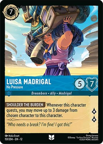 [LOR12-151/204](U) Luisa Madrigal - No Pressure (Foil)