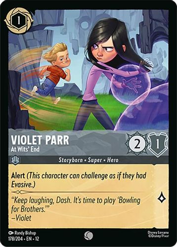 [LOR12-178/204](C) Violet Parr - At Wits' End (Foil)