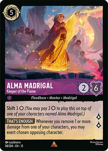 [LOR12-058/204](R) Alma Madrigal - Keeper of the Flame