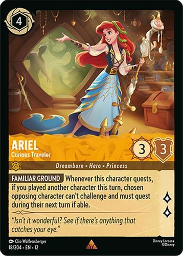 [LOR12-018/204](R) Ariel - Curious Traveler (Foil)