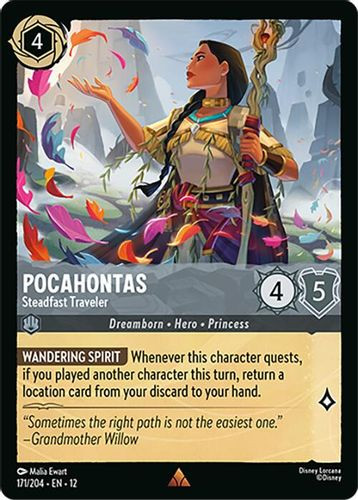 [LOR12-171/204](R) Pocahontas - Steadfast Traveler (Foil)