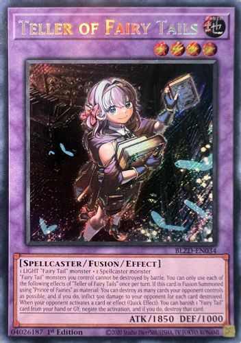[BLZD-EN034] Teller of Fairy Tails (Secret Rare)<1st>