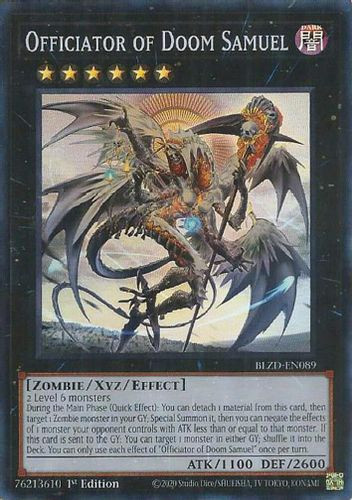 [BLZD-EN089] Officiator of Doom Samuel (Super Rare)<1st>