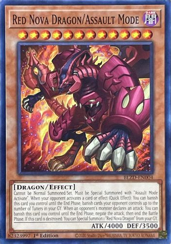 [BLZD-EN004] Red Nova Dragon/Assault Mode (Common)<1st>