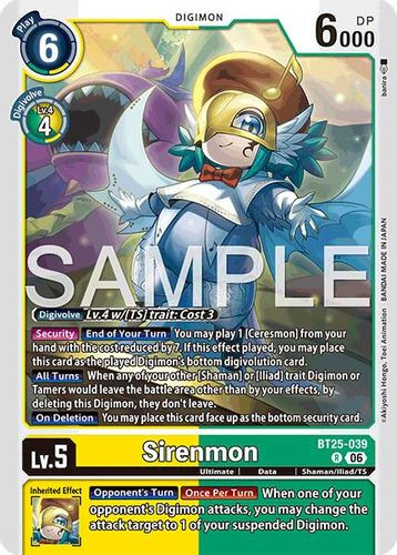 [BT25-039](R) Sirenmon (Foil)