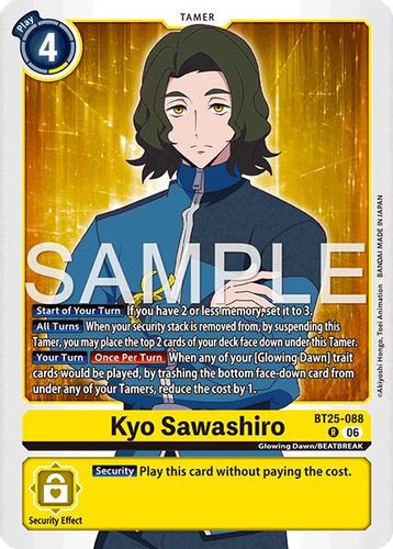 [BT25-088](R) Kyo Sawashiro (Foil)