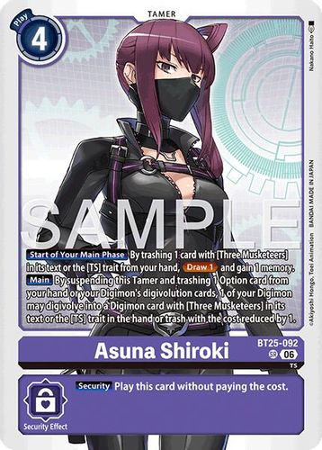 [BT25-092](SR) Asuna Shiroki (Foil)
