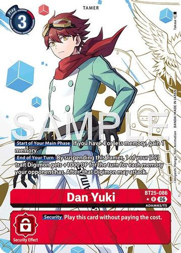 [BT25-086](R) Dan Yuki (1 Star Alt Art) (Foil)