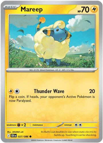 |ME04|[CRI-027/086](C) Mareep {Reverse Holo}
