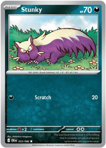|ME04|[CRI-053/086](C) Stunky {Reverse Holo}