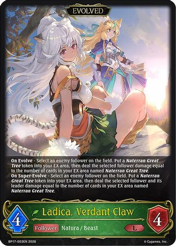 [BP17-003EN](L) Ladica, Verdant Claw (Evolved)