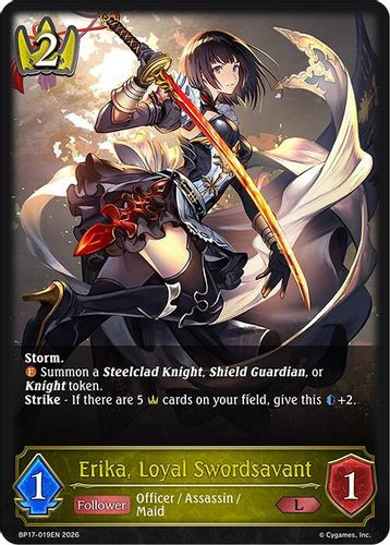 [BP17-019EN](L) Erika, Loyal Swordsavant