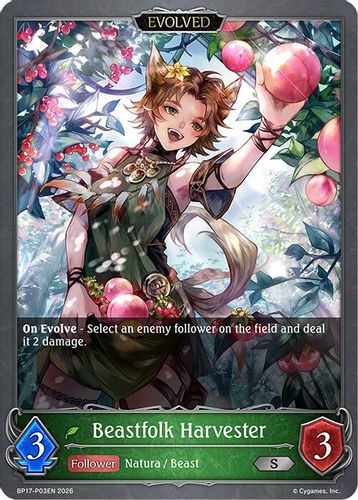 [BP17-P03EN](PS) Beastfolk Harvester (Evolved) (Premium Foil)