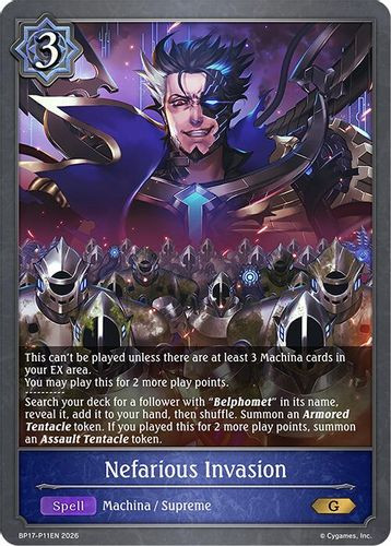 [BP17-P11EN](PG) Nefarious Invasion (Premium Foil)