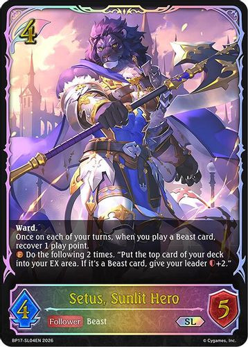 [BP17-SL04EN](SL) Setus, Sunlit Hero (Super Legendary)