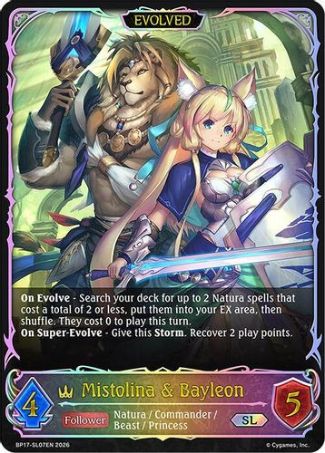 [BP17-SL07EN](SL) Mistolina & Bayleon (Evolved) (Super Legendary)