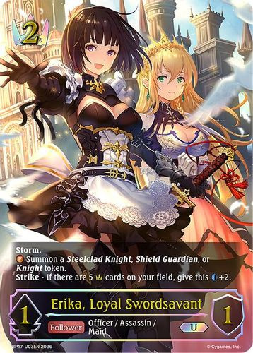 [BP17-U03EN](U) Erika, Loyal Swordsavant (Ultimate Foil)