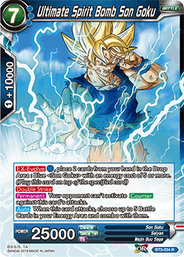 BT03-034R Ultimate Spirit Bomb Son Goku