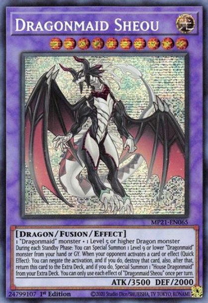 MP21-EN065 Dragonmaid Sheou (Prismatic Secret Rare) <1st>