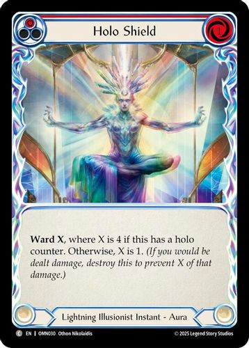 [FAB20 1st][OMN-030](C) Holo Shield (Red)