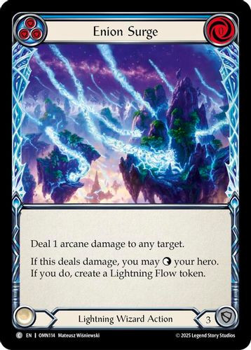 [FAB20 1st][OMN-114](C) Enion Surge (Blue)