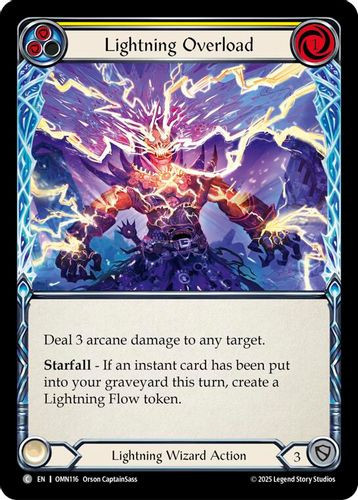 [FAB20 1st][OMN-116](C) Lightning Overload (Yellow)
