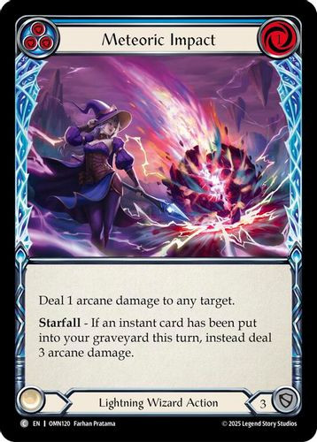[FAB20 1st][OMN-120](C) Meteoric Impact (Blue)