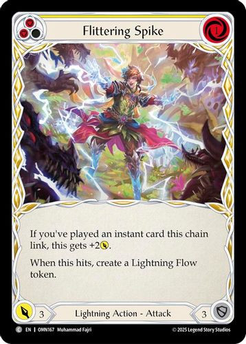 [FAB20 1st][OMN-167](C) Flittering Spike (Yellow)
