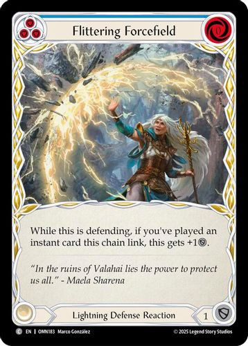 [FAB20 1st][OMN-183](C) Flittering Forcefield (Blue)