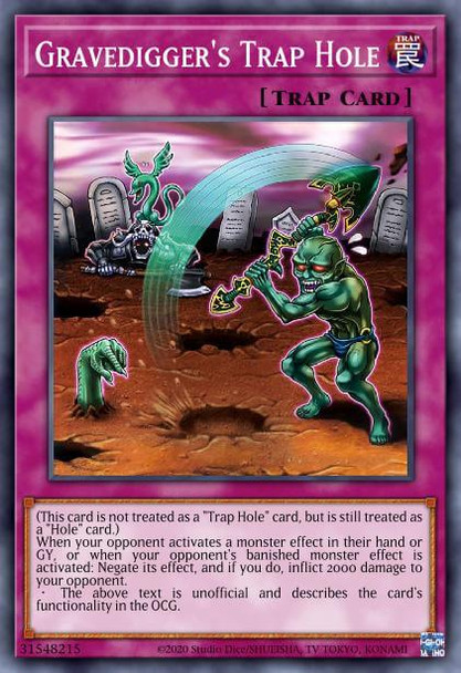 MP21-EN086 Gravedigger's Trap Hole (Ultra Rare) <1st>