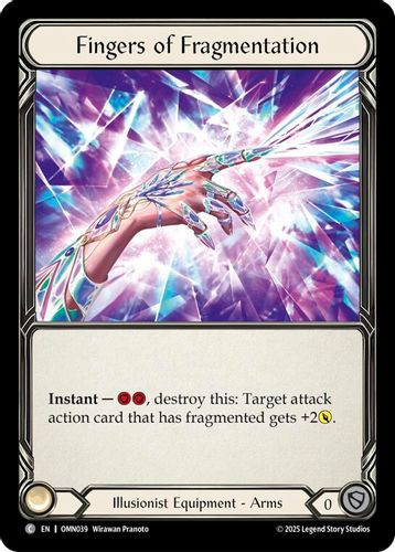 [FAB20 1st][OMN-039](C) Fingers Of Fragmentation (Rainbow Foil)