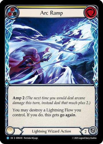 [FAB20 1st][OMN-101](R) Arc Ramp (Yellow) (Rainbow Foil)