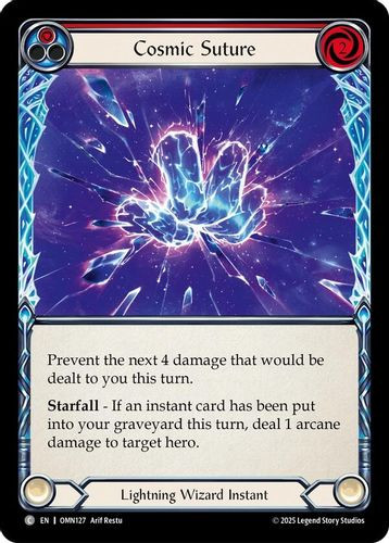 [FAB20 1st][OMN-127](C) Cosmic Suture (Red) (Rainbow Foil)