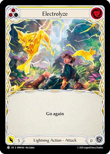 [FAB20 1st][OMN-164](C) Electrolyze (Yellow) (Rainbow Foil)