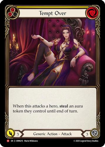 [FAB20 1st][OMN-215](M) Tempt Over (Rainbow Foil)