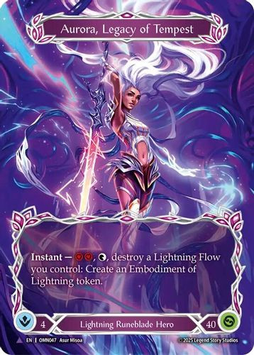 [FAB20 1st][OMN-047](MV) Aurora, Legacy of Tempest (Marvel) (Cold Foil)