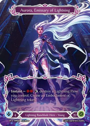 [FAB20 1st][OMN-048](MV) Aurora, Emissary of Lightning (Marvel) (Cold Foil)