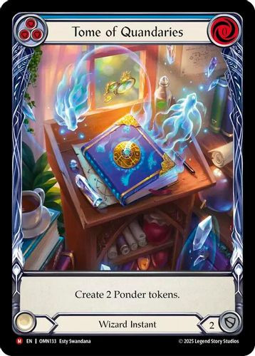 [FAB20 1st][OMN-133](M) Tome of Quandaries (Extended Art) (Cold Foil)
