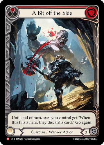 [FAB20 1st][OMN-243](M) A Bit Off The Side (Extended Art) (Cold Foil)