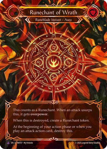 [FAB20 1st][IAR157](MV) Runechant of Wrath (Cold Foil)