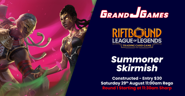 Riftbound: Vendetta Summoner Skirmish 1 (11am Rego, ROUND 1 STARTING 11:30AM SHARP Saturday 29th Aug)